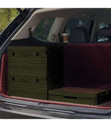 NCB4002 FOLDING CAMPING BOX WITH LID 2IN1 50L GREEN NILS CAMP