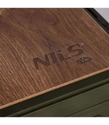 NCB4002 FOLDING CAMPING BOX WITH LID 2IN1 50L GREEN NILS CAMP