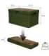 NCB4007 FOLDING CAMPING BOX WITH 2-IN-1 TABLE FUNCTION GREEN NILS CAMP