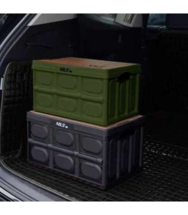 NCB4007 FOLDING CAMPING BOX WITH 2-IN-1 TABLE FUNCTION GREEN NILS CAMP