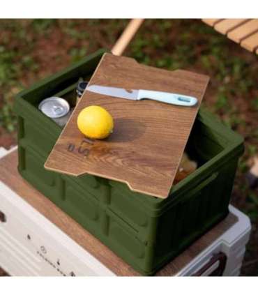 NCB4007 FOLDING CAMPING BOX WITH 2-IN-1 TABLE FUNCTION GREEN NILS CAMP