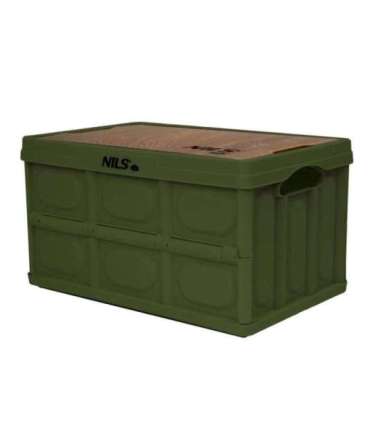 NCB4007 FOLDING CAMPING BOX WITH 2-IN-1 TABLE FUNCTION GREEN NILS CAMP