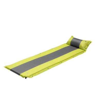 NC4349 GREEN-GRAY SELF-INFLATING MAT WITH A PILLOW  NILS CAMP