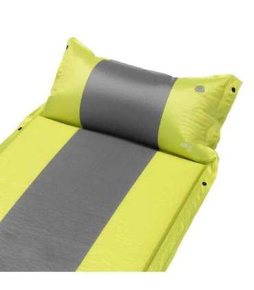 NC4349 GREEN-GRAY SELF-INFLATING MAT WITH A PILLOW  NILS CAMP