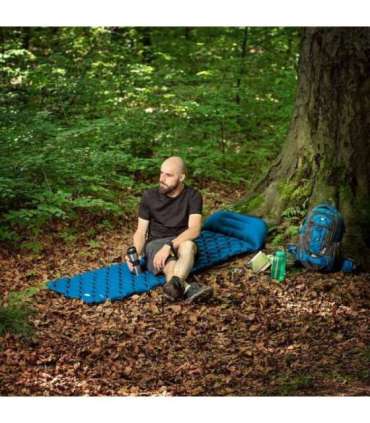 NC4006 TURQUOISE TOURIST MAT WITH PUMP NILS CAMP