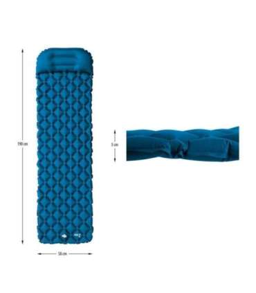 NC4006 TURQUOISE TOURIST MAT WITH PUMP NILS CAMP