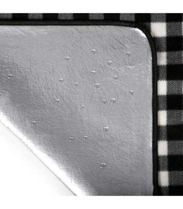 NC2310 PICNIC MAT WHITE-BLACK 300x200 CM PE + ALU NILS CAMP