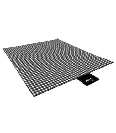 NC2310 PICNIC MAT WHITE-BLACK 300x200 CM PE + ALU NILS CAMP