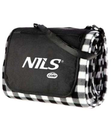 NC2311 PICNIC MAT WHITE-BLACK 200x200 CM PE + ALU NILS CAMP