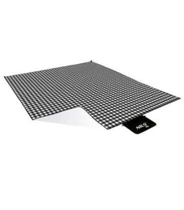 NC2311 PICNIC MAT WHITE-BLACK 200x200 CM PE + ALU NILS CAMP