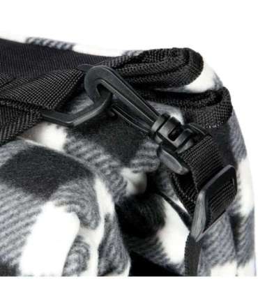 NC2311 PICNIC MAT WHITE-BLACK 200x200 CM PE + ALU NILS CAMP