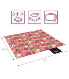 NC2223 PICNIC MAT FRUIT 200x200 PE ALU NILS CAMP