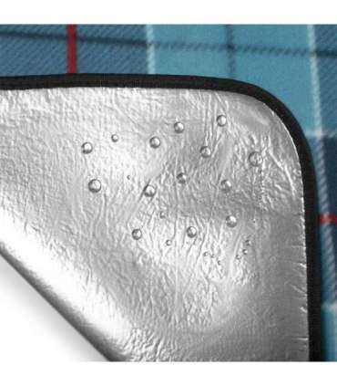 NC8002 BLUE CHEQUERED PICNIC MAT 250x200 PE ALU NILS CAMP