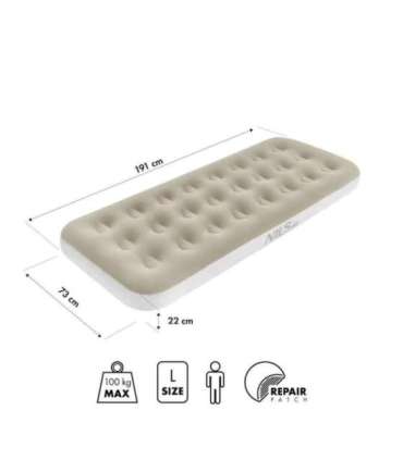 NC2801 CAMPING MATTRESS 191X73X22 CM BEIGE NILS CAMP