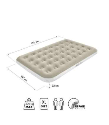 NC2802 CAMPING MATTRESS 191X137X22 CM BEIGE NILS CAMP