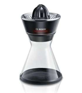 Bosch MCP72GPB citrus press Plastic, Stainless steel Black, Transparent