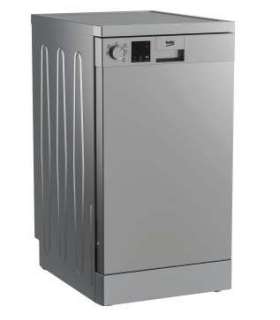 BEKO Free standing Dishwasher DVS05024S, Energy class E (old A++), 45 cm, 5 programs, Silver