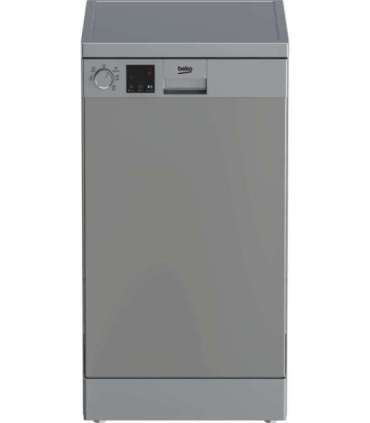 BEKO Free standing Dishwasher DVS05024S, Energy class E (old A++), 45 cm, 5 programs, Silver