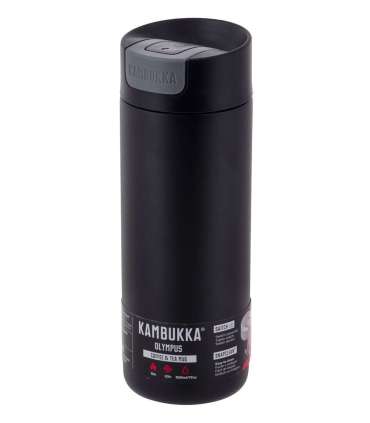 Kambukka Olympus Matte Black - thermal mug, 500 ml