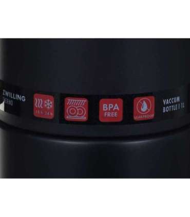 ZWILLING THERMO (39500-514-0) Thermo jug with a mug 1 liter Stainless steel Black