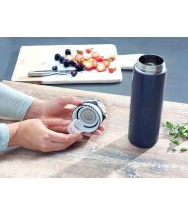 Leifheit 03275 travel mug 600 ml Black, Blue Stainless steel