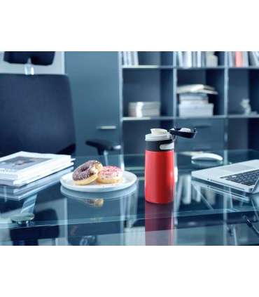 Leifheit 03245 travel mug 350 ml Black, Red Stainless steel