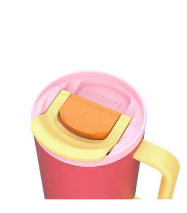 Thermal mug with telescopic straw Kambukka Rio Tumbler 950ml Pink Papaya