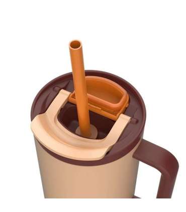 Thermal mug with telescopic straw Kambukka Rio Tumbler 950ml Almond Dream