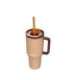Thermal mug with telescopic straw Kambukka Rio Tumbler 950ml Almond Dream