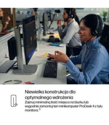 HP ProDesk 4 G1i AI PC Intel Core Ultra 7 265T 16 GB DDR5-SDRAM 1 TB SSD Windows 11 Pro Mini PC Black