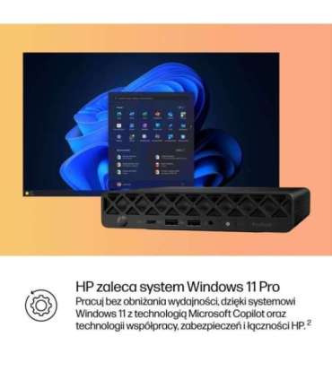 HP ProDesk 4 G1i AI PC Intel Core Ultra 7 265T 16 GB DDR5-SDRAM 1 TB SSD Windows 11 Pro Mini PC Black
