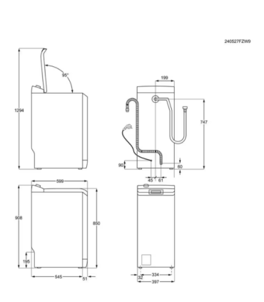 Washing machine ELECTROLUX EW6TN24262