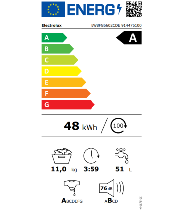 Washing machine ELECTROLUX EW8FG5602CDE