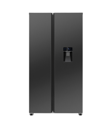 Side-by-side külmik Bomann SBS7367DIX, must inox