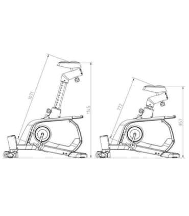 M1844i электромагнитный стационарный велотренажер HMS Premium
