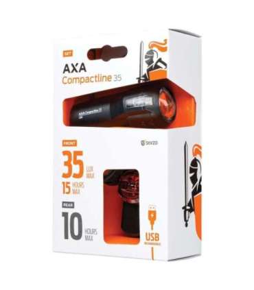 Комплект велосипедных фонарей AXA Compact Line Battery 35 Set