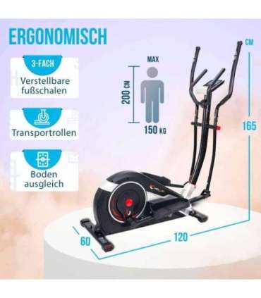 Elliptiline trenažöör CHRISTOPEIT AX 8000 (ühilduv pulsivööga)