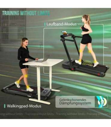 Treadmill CHRISTOPEIT 2in1, black
