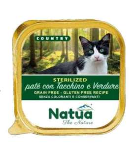 Natua Country Sterilized Turkey and Vegetables - Indyk z warzywami dla kotów sterylizowanych karma mokra dla kota tacka