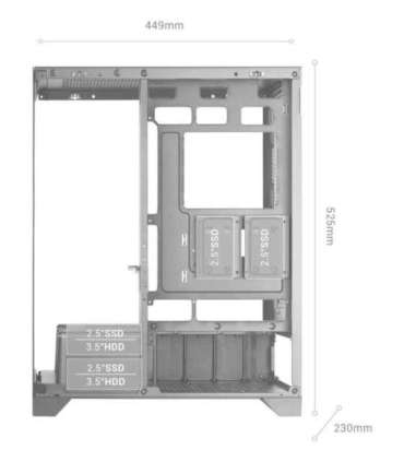 TACENS MARS MC-PRISMA ATX-obudowa