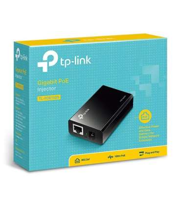 TP-LINK PoE Injector 15.4W TL-PoE150S Ethernet LAN (RJ-45) ports 2x10/100/1000