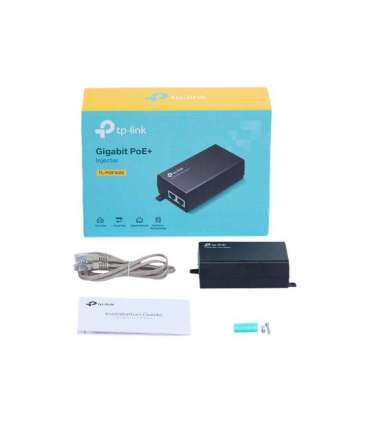 TP-LINK PoE+ Injector Adapter TL-POE160S 10/100/1000 Mbit/s Ethernet LAN (RJ-45) ports 1x10/100/1000Mbps RJ45