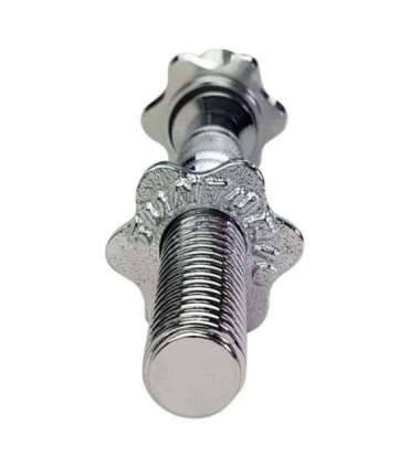 Hantlikang TUNTURI Banana-shaped Chrome bar, 38cm