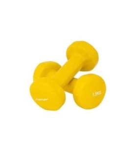 Hantlid TUNTURI Vinyl Dumbbells 1.5kg, kollased