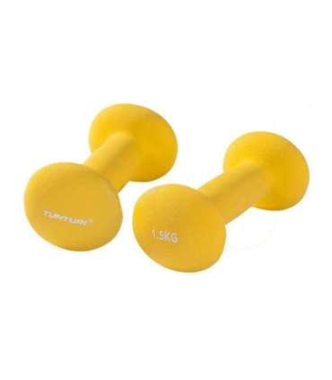 Hantlid TUNTURI Neopreen Dumbbells 1.5kg, kollased