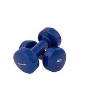 Dumbbells TUNTURI Vinyl Dumbbells 4.0kg, blue