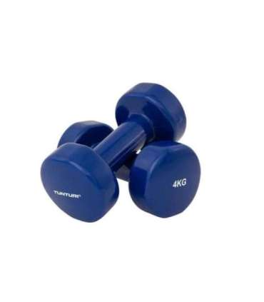 Hantlid TUNTURI Vinyl Dumbbells 4.0kg, sinine