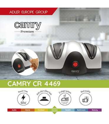 Camry Knife sharpener CR 4469 Electric Black/Silver 60 W 2