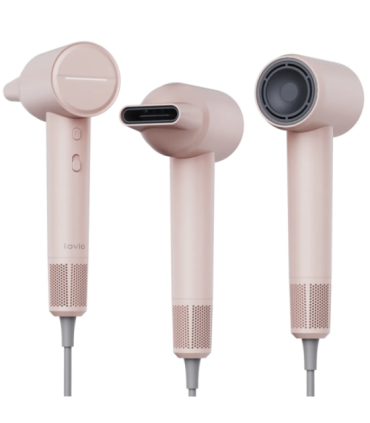 Lovio LVHD001PK Hair Dryer With Ionization AirFlow