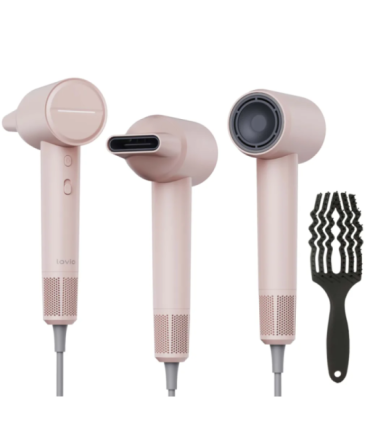 Lovio LVHD001PK Hair Dryer With Ionization AirFlow